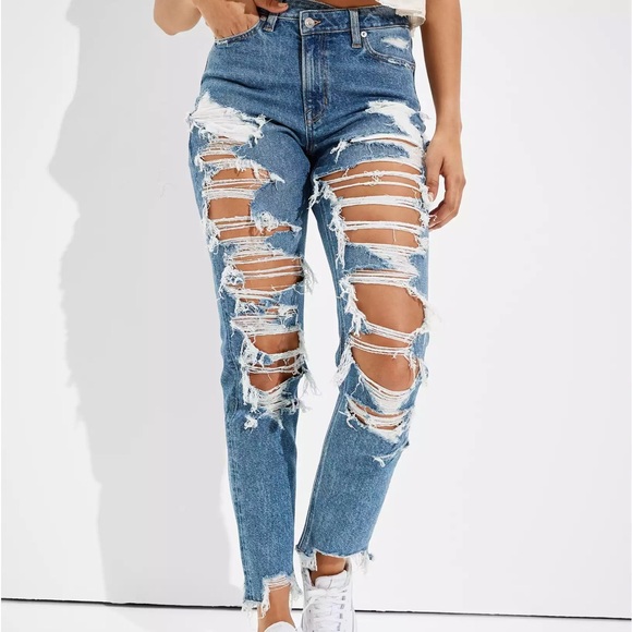 American Eagle Outfitters Denim - NWOT American Eagle, distressed mom jeans